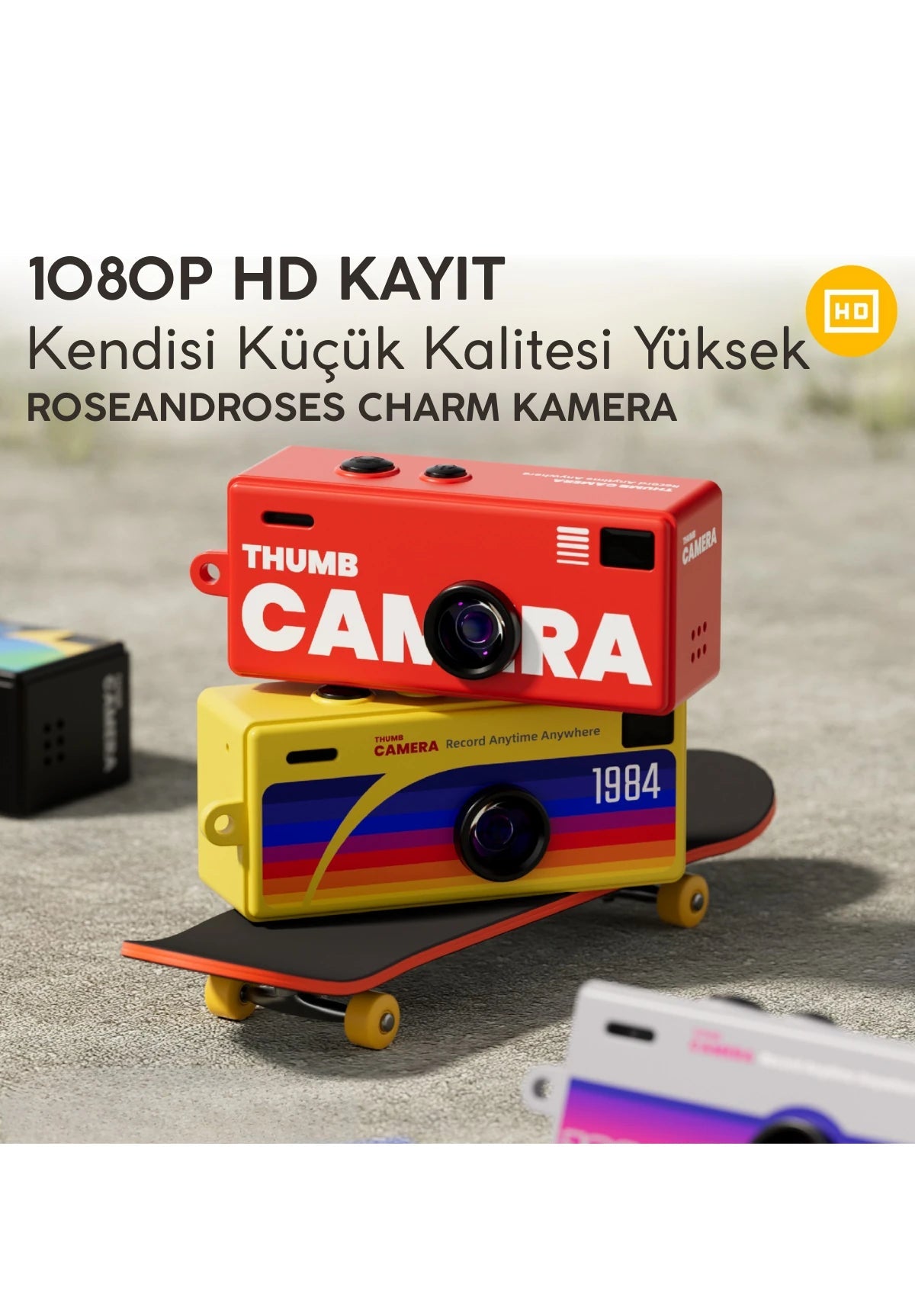 Retro Mini Charm Kamera